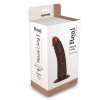 Realistyczne brązowe dildo z przyssawką 17cm